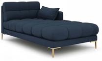 Sofa Micadoni Home Mamaia Chaise Longue, tamsiai mėlyna sp., dešininė, 185 x 105 cm x 75 cm