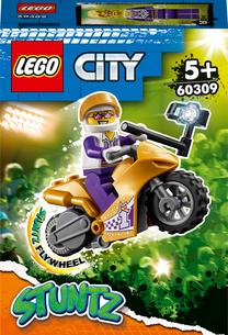 Konstruktors LEGO City Kaskadieru selfiju motocikls 60309, 14 gab.