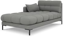 Sofa Micadoni Home Mamaia Chaise Longue, pilka sp., kairinė, 185 x 102 cm x 75 cm