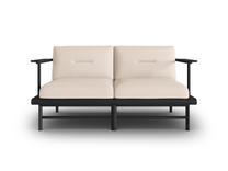 Lauko sofa Calme Jardin Hawai CAL_2S_153_F1_HAWAI1, smėlio sp., 80 cm x 160 cm x 74 cm