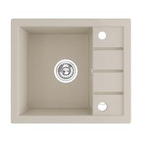 Virtuves izlietne Laveo Trzynastka SBP_413T, Beige, granīts, 57 cm x 49.5 cm x 17 cm, beige
