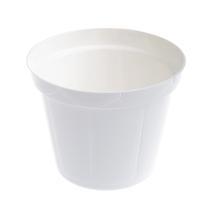 Gėlių vazonas Uniplastex Classic UDC12, plastikinis, Ø 12 cm, balta sp.