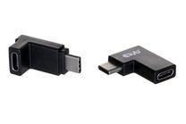 Adapteris Club 3D CAC-1528 USB Type-C male, USB Type-C female, melna krās.