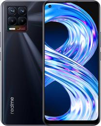 Mobilusis telefonas Realme 8, 128 GB, juoda sp.