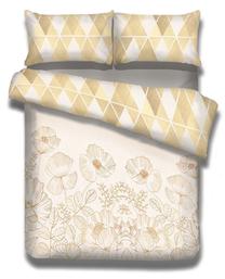 Patalynės užvalkalų komplektas Restilo Snuggy, smėlio ruda, 155 x 220 cm