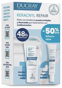 Veido priežiūros priemonių rinkinys Ducray Keracnyl Repair, 65 ml, 2 vnt.