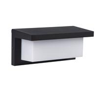 Āra sienas lampa Kanlux, 12W, LED, IP54, melna krās., 125 cm x 125 cm