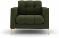 Krėslas Cosmopolitan Design Bali, aukso sp./žalia sp., 96 cm x 87 cm x 75 cm