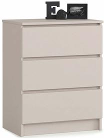 Komoda Akord K60 3SZ CLP PK, kašmyro sp., 77 cm x 60 cm x 40 cm