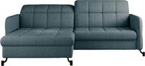 Kampinė sofa Lorelle Grande 75, mėlyna sp., kairinė, 160 x 225 cm x 105 cm