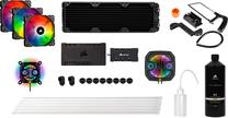 Vandens aušintuvas procesoriui Corsair Hydro X Series iCUE XH303i RGB Custom Cooling Kit, 396 mm x 120 mm