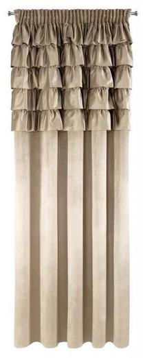 Naktinė užuolaida Aura ZKRA-05, tamsaus smėlio spalva, 140 cm x 270 cm