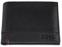 Maks Zippo Nappa Tri-Fold, melna krās.