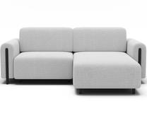 Modulinė sofa Acossta, balta sp., kairinė, 154 x 244 cm x 95 cm