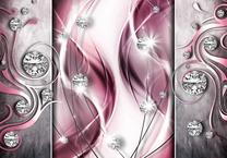 Fototapetas Artgeist Pink And Diamonds, 140 cm x 140 cm