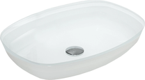 Vonios praustuvas Mexen Araks 24155430, stiklas, 54 cm x 39 cm x 11 cm, balta sp.