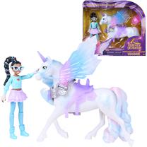 Figūriņu komplekts Spin Master Unicorn Academy Wing Magic Layla And Glacier, 2 gab., balta krās./violeta krās.