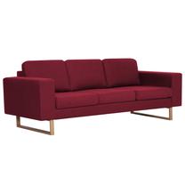 Sofa VLX 3-Seater 281394, raudona sp., 200 x 82 cm x 75 cm