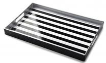 Padėklas Mondex Blanche Colors HTOS4490, 40 cm x 3.5 cm, 25.6 cm, Balta sp./Juoda sp.