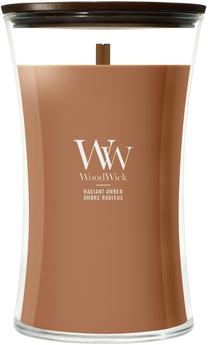Свеча, ароматическая WoodWick Radiant Amber, 90 - 140 час, 609 г, коричневый цв.