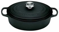 Prekė su pažeista pakuote. Emaliuotas ketaus puodas Le Creuset, 27 cm, 3.4 l, juoda sp.
