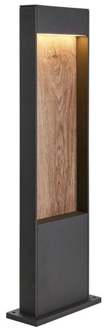 Brīvi stāvošs āra gaismeklis SLV Flatt Pole 65, 10W, LED, IP65, brūna krās./antracīta krās., 4.5 cm x 65 cm
