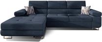 Kampinė sofa Armando Soro 76, Botanical 80, tamsiai mėlyna sp., kairinė, 280 x 205 cm x 90 cm
