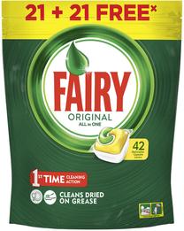 Indaplovių kapsulės Fairy Original, 42 vnt.