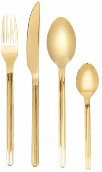 Söögiriistade komplekt Homla Roots, kuldne v., 16 tk.