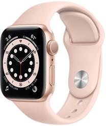 Viedais pulkstenis Apple Watch Series 6 GPS LTE + Cellular, 40mm Aluminum, zelta krās.