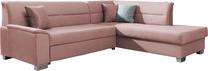 Kampinė sofa Bergen Monolith 63, rožinė sp., dešininė, 208 x 250 cm x 87 cm