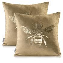 Pagalvės užvalkalas AmeliaHome Nancy, aukso, 45 cm x 45 cm