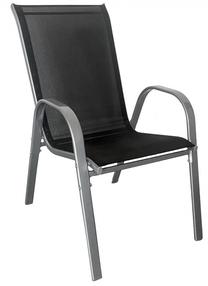 Lauko kėdė Mirpol Arkadia KD, juoda sp., 55 cm x 72 cm x 91 cm