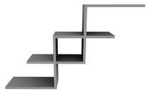Sieninė lentyna Kalune Design Plane 550ARN1409, antracito sp., 60.3 cm x 19.6 cm x 104 cm