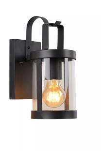 Āra sienas lampa Lucide Lindelo 29825/01/30, 40W, E27, IP23, melna krās., 16 cm x 26.3 cm