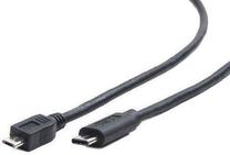 Laidas Gembird USB 2.0 male, Micro USB B male, 1.8 m, juoda sp.