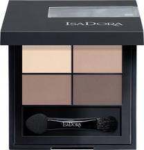 Akių šešėliai IsaDora Quartet, 3.5 g, ruda sp./smėlio sp. 01 muddy nudes