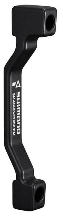 Priekinio diskinio stabdžio adapteris Shimano SM-MA90-F203P/P, metalas, juoda sp.