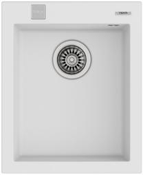 Кухонная мойка Teka Forsquare 34.40 TG White, масса камня, 34 см x 50 см x 20 см, белый цв.