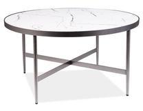 Žurnalinis staliukas Modern Dolores B, balta sp./pilka sp., 80 cm x 80 cm x 42 cm