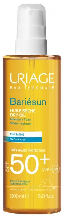 Aliejus įdegio priežiūrai kūnui Uriage Bariesun SPF50+, 200 ml