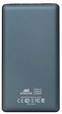 Lādētājs-akumulators (Power bank) Rivacase, 15000 mAh, pelēka krās.