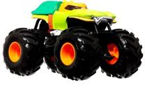 Игрушечный квадроцикл Mattel Hot Wheels Monster Trucks Turtles Michelangelo HKM48, 1:24, черный цв./зеленый цв.