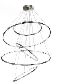 Valgusti rippuv AZzardo Wheel XXL AZ3417, LED, 3000 °K, 5 x 190 W, valge v. / kroom v., 120 x 120 cm