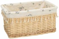 Grozs Home4you Willi Emma 88813, kokvilna/vītols, 40 cm x 27 cm, brūngans krās.