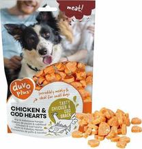 Gardums suņiem Duvo+ Chicken & Cod Hearts, vistas gaļa, 0.18 kg