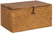Daiktadėžė su dangčiu Home4you, ruda sp., 30 x 18 x 14 cm