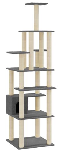Kačių draskyklė VLX Cat Tree, 74 cm x 74 cm x 183 cm