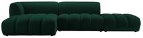 Modulinė sofa Micadoni Harry Velvet, tamsiai žalia sp., kairinė, 317 x 160 cm x 72 cm