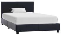 Lova viengulė VLX Bed Frame, 90 x 200 cm, juoda sp., be čiužinio, su grotelėmis